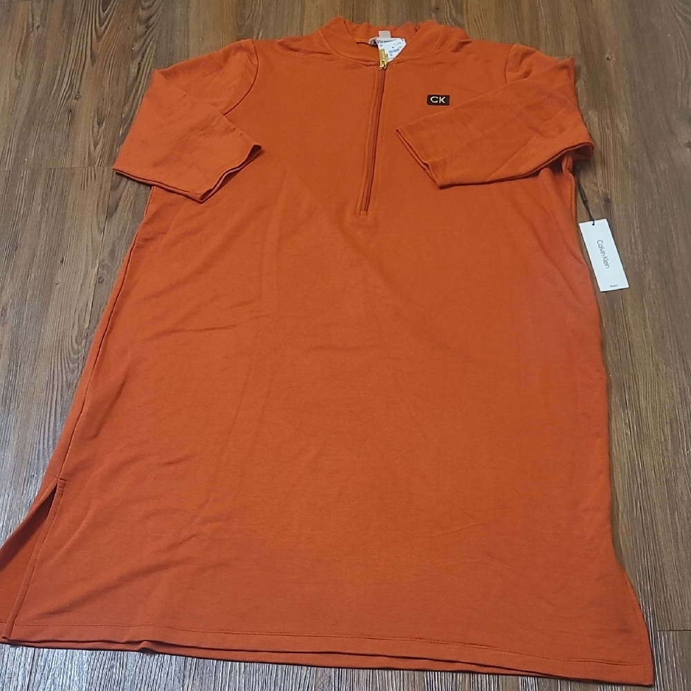 Calvin Klein‎ Orange Midi Dressfor women zise 1x.new